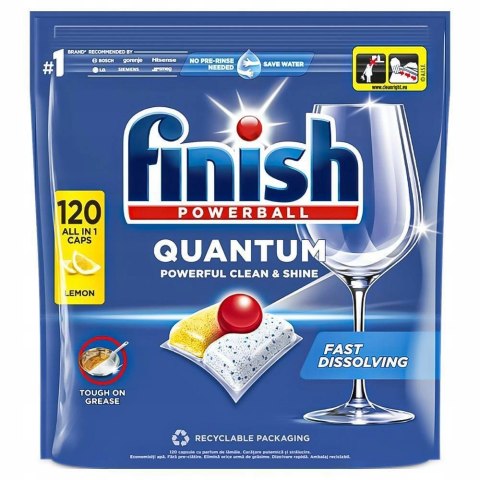 FINISH Tabletki do zmywarki lemon 120 Quantum FINISH Tabletki do zmywarki lemon 120 Quantum