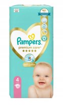 Pampers premium care comfort pieluszki dla dzieci 52szt 9-14kg r4 Niemcy