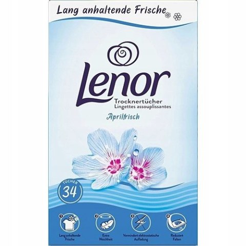 CHUSTECZKI ZAPACHOWE DO SUSZAREK PRANIA LENOR APRILFRISCH 34szt CHUSTECZKI ZAPACHOWE DO SUSZAREK PRANIA LENOR APRILFRISCH 34szt