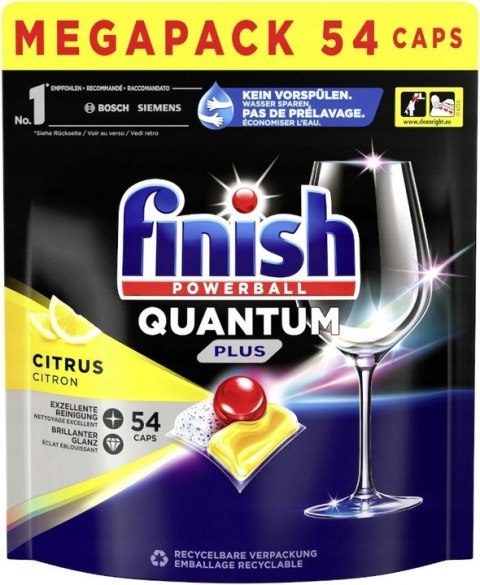 Finish Quantum plus Citrus Megapack kapsułki do zmywarki 54szt NIEMCY Finish Quantum plus Citrus Megapack kapsułki do zmywarki 54szt NIEMCY