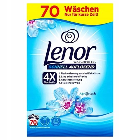 Lenor proszek do prania universal 4×vortelle 4,2kg aprilfresch Waschen 70p Lenor proszek do prania universal 4×vortelle 4,2kg aprilfresch Waschen 70p