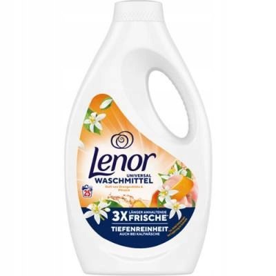 Lenor żel do prania Vollwaschmitte Flüssig Orangeblüte&Pfirsich 1.25L - 25p