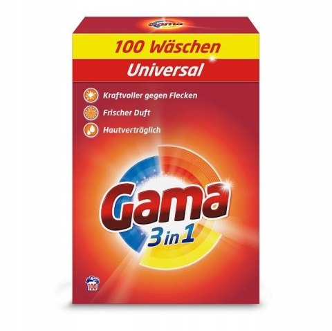 Gama proszek do prania Universal 3w1 waschen+6Kg 100-200p Gama proszek do prania Universal 3w1 waschen+6Kg 100-200p